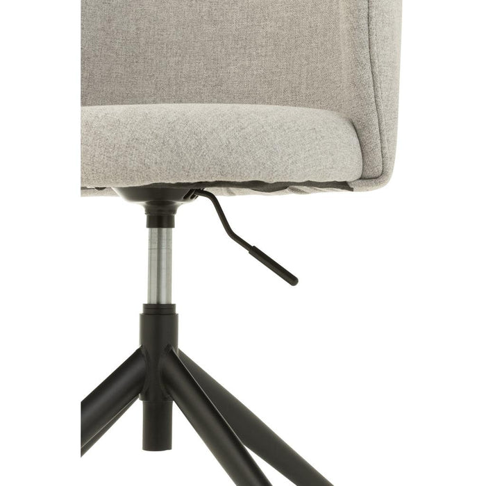J-Line Stoel Turn/up/down linnen grijs-Eetkamerstoelen-J-Line