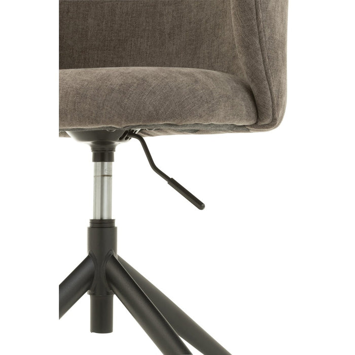J-Line Stoel Turn/up/down textiel donker grijs-Eetkamerstoelen-J-Line