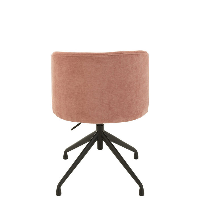 J-Line Stoel Turn/up/down textiel licht roze-Eetkamerstoelen-J-Line
