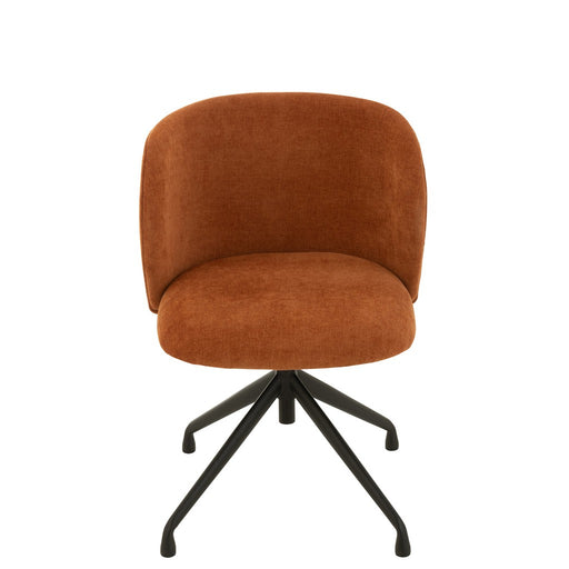 J-Line Stoel Turn/up/down textiel roestig-Eetkamerstoelen-J-Line