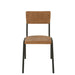 J-Line Stoel hout/metaal bruin-Fauteuils-J-Line