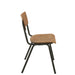 J-Line Stoel hout/metaal bruin-Fauteuils-J-Line