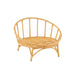 J-Line Stoel+kussen Rotan/textiel naturel/wit-Fauteuils-J-Line