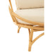 J-Line Stoel+kussen Rotan/textiel naturel/wit-Fauteuils-J-Line