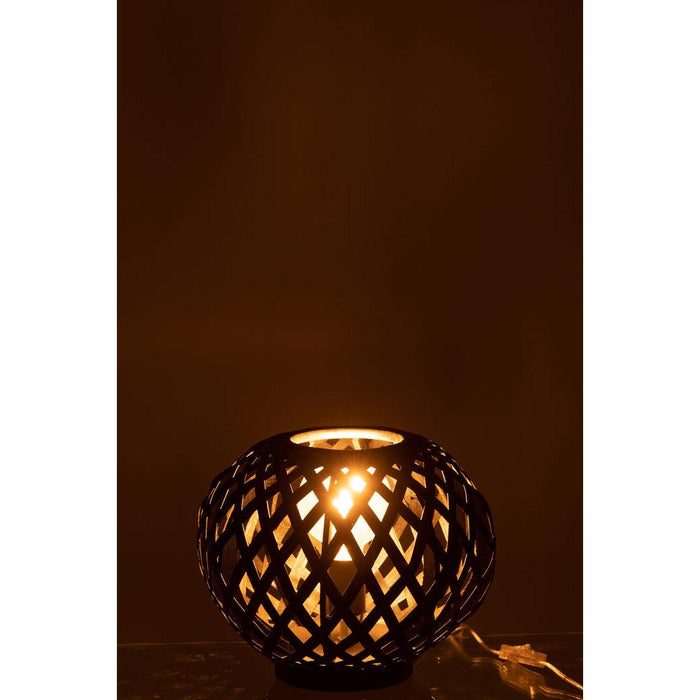J-Line Table Lamp bamboo black-Tafellampen-J-Line