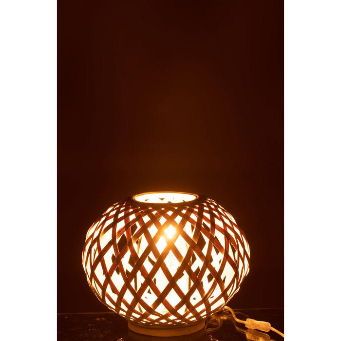 J-Line Table Lamp bamboo white-Tafellampen-J-Line