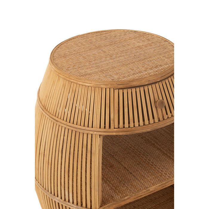 J-Line Tafel Barrel rotan/bamboe naturel-Salontafels-J-Line