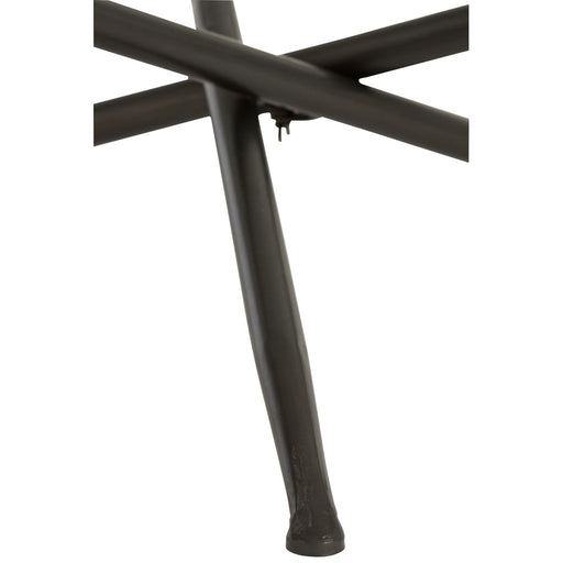 J-Line Tafel Rond hout/glas bruin large-Eettafels-J-Line