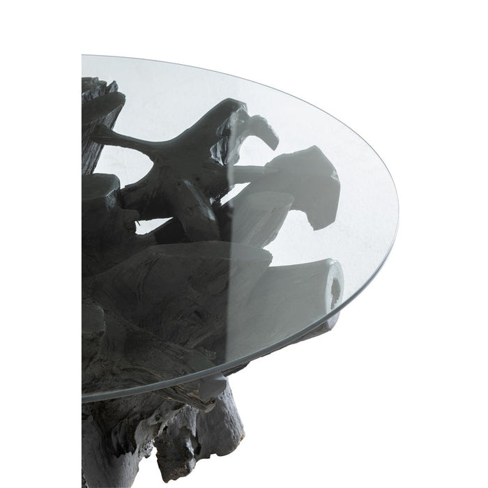 J-Line Tafel Wortels hout zwart-Salontafels-J-Line