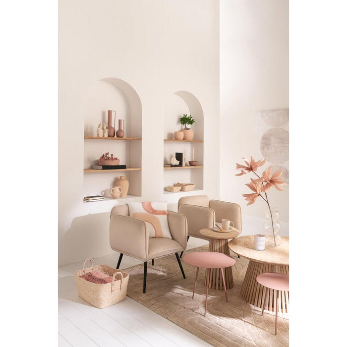 J-Line Tafel vincent mangohout naturel small-Eettafels-J-Line