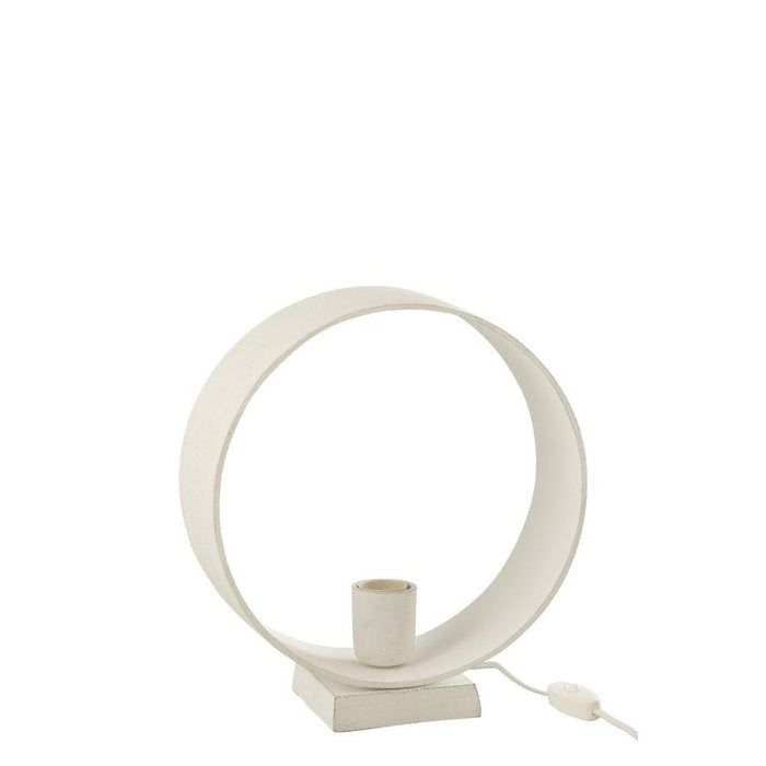 J-Line Tafellamp Cirkel mat wit-Tafellampen-J-Line