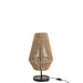 J-Line Tafellamp Kegel ijzer/jute naturel-Tafellampen-J-Line