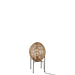J-Line Tafellamp Op frame metaal/rattan naturel-Tafellampen-J-Line