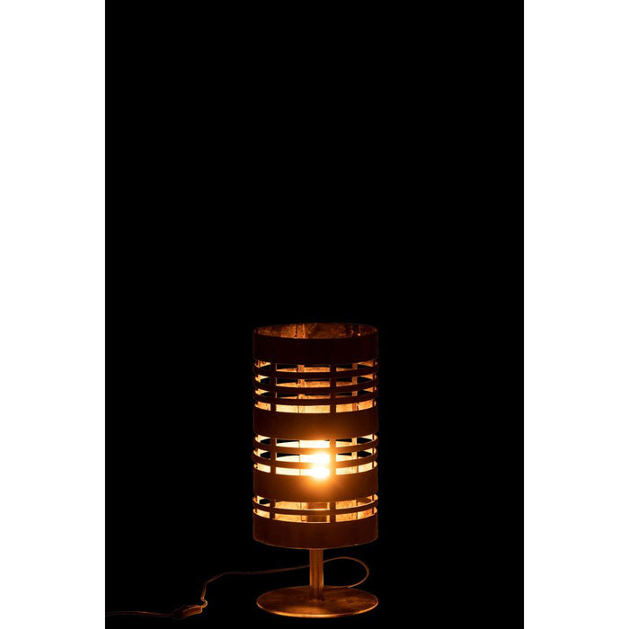 J-Line Tafellamp Ringen metaal grijs-Tafellampen-J-Line