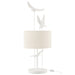 J-Line Tafellamp Vogels poly wit/beige-Tafellampen-J-Line