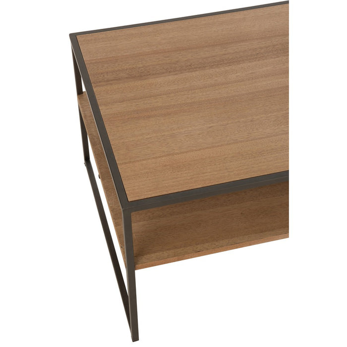J-Line Tv Tafel 1 lade hout/metaal naturel-TV-meubels-J-Line