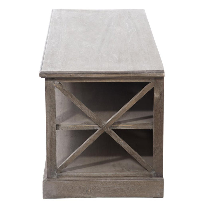 J-Line Tv-kast + 2mand 2sch ht grey w-TV-meubels-J-Line