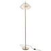 J-Line Voetlamp Led goud metaal/glas doorschijnend-Vloerlampen-J-Line