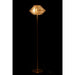 J-Line Voetlamp Led goud metaal/glas rookglas-Vloerlampen-J-Line