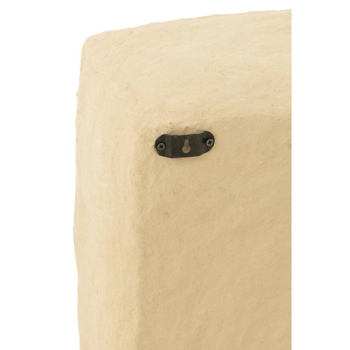 J-Line Wandrek Flint papier mache naturel large-Wandplanken-J-Line