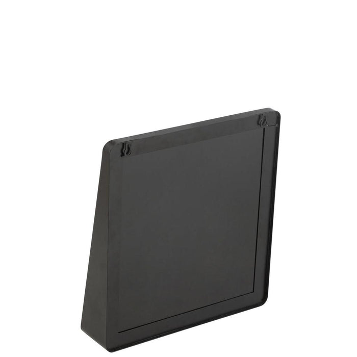 J-Line Wandspiegel Vierkant metaal/glas zwart-Spiegels-J-Line