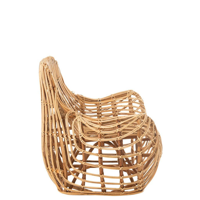 J-Line Zetel Ana rotan naturel-Fauteuils-J-Line