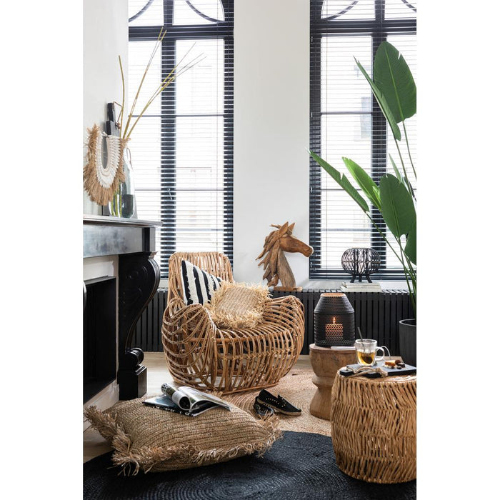 J-Line Zetel Ana rotan naturel-Fauteuils-J-Line