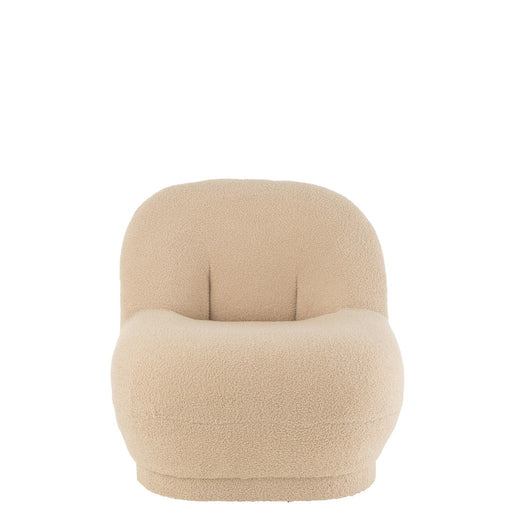 J-Line Zetel Teddy bouclé warm beige-Krukken-J-Line