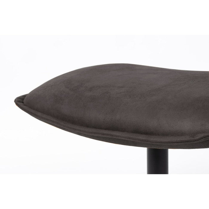 John Hocker Antraciet Fluweel 43 cm-Poefen-Creating Home
