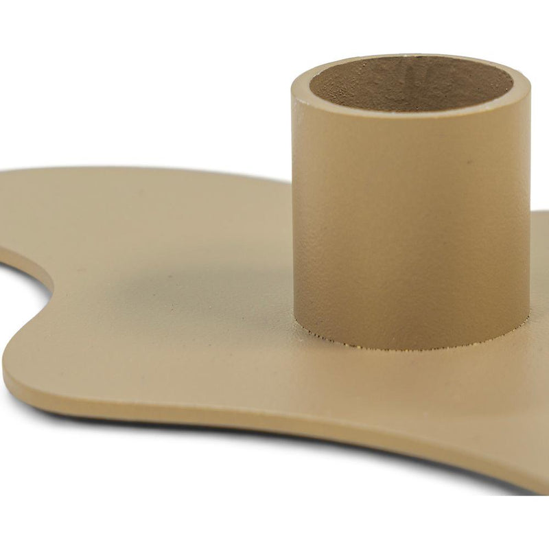 Kandelaar MELT Staal Champagne 20x20x2.8cm Spinder Design-Kaarsenhouders-Spinder