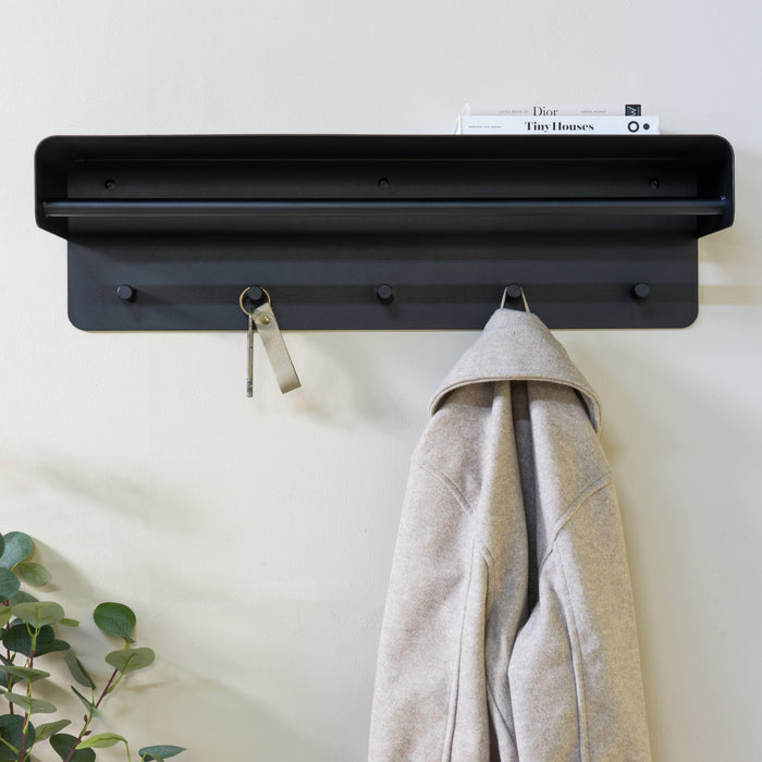 Kapstok ARCUS 70 Zwart 70x19x19cm Spinder Design-Kapstokken-Spinder