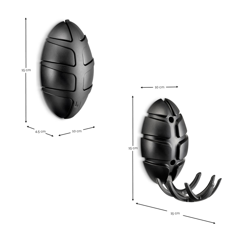 Kapstok BUG Dusty Green 10x4.5x15cm Spinder Design-Kapstokken-Spinder