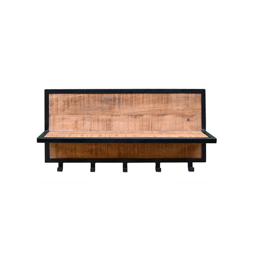 Kapstok Brix Kapstok Mangohout Naturel hout 70 cm 70x15x30 cm-Kapstokken-Livingfurn