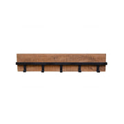 Kapstok Brix Kapstok Mangohout Naturel hout 75 cm 75x6x15 cm-Kapstokken-Livingfurn