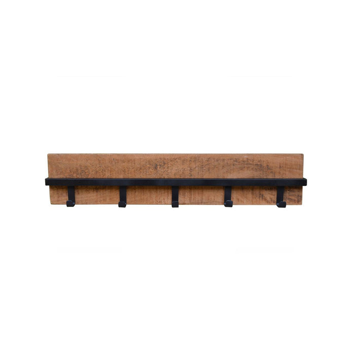 Kapstok Brix Kapstok Mangohout Naturel hout 75 cm 75x6x15 cm-Kapstokken-Livingfurn