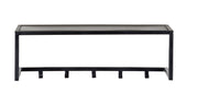 Kapstok Brix Kapstok Mangohout Zwart 78 cm 78x25x25 cm-Kapstokken-Livingfurn