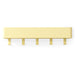 Kapstok DAX PLAY 5 Butter Yellow 52x7.5x12cm Spinder Design-Kapstokken-Spinder