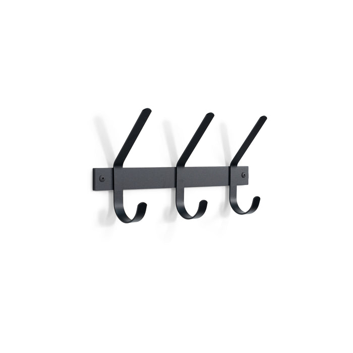 Kapstok DEXTER 3 Zwart 40x8.2x21cm Spinder Design-Kapstokken-Spinder
