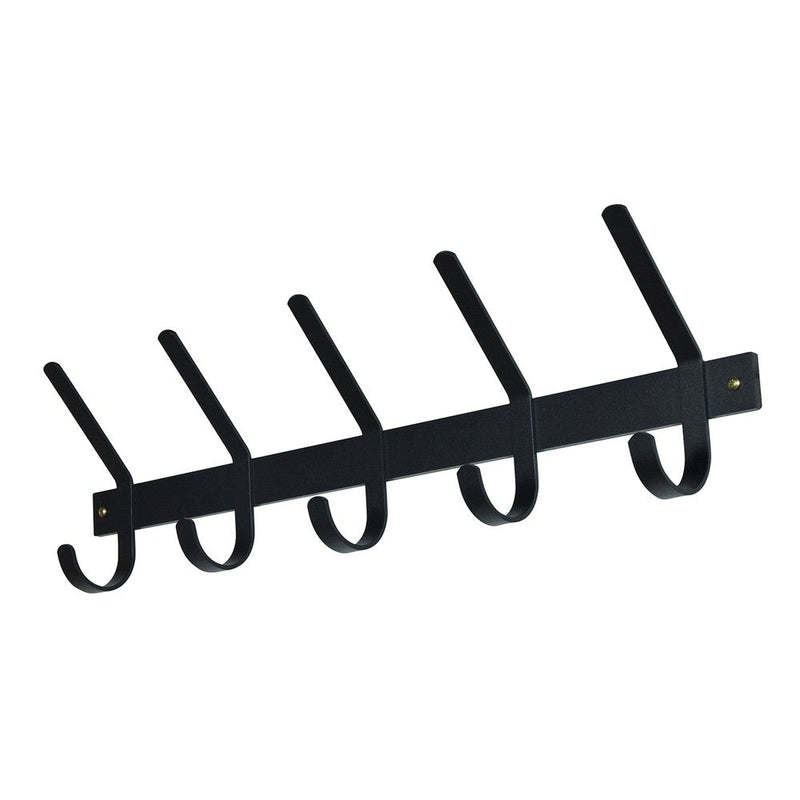 Kapstok DEXTER 5 Zwart 70x8.2x21cm Spinder Design-Kapstokken-Spinder