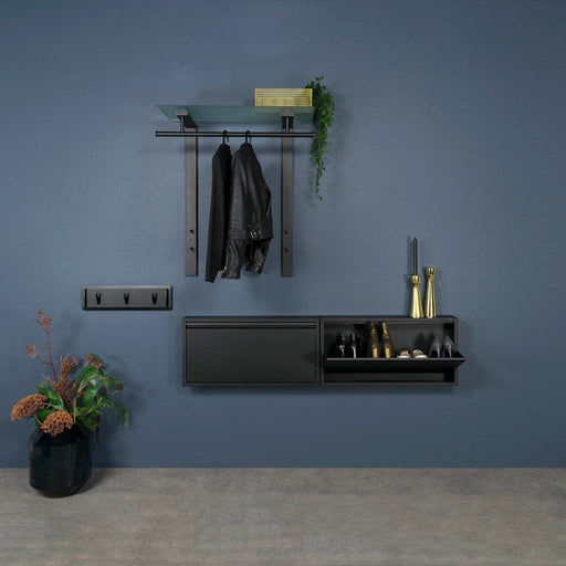 Kapstok DUTCH Zwart 80x33x90cm Spinder Design-Kapstokken-Spinder