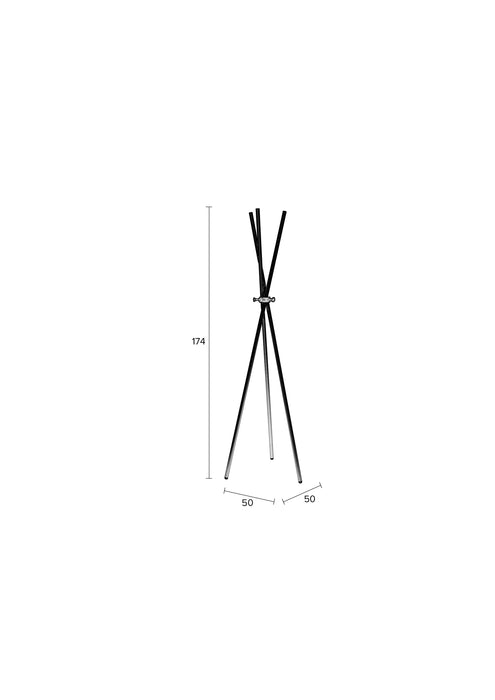 Kapstok Darwin Metaal Zwart 51x44 cm-Kapstokken-Creating Home