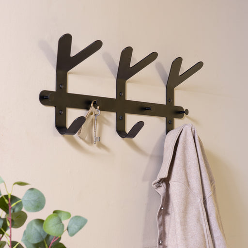 Kapstok FRONDO Zwart 66x8.5x37.5cm Spinder Design-Kapstokken-Spinder