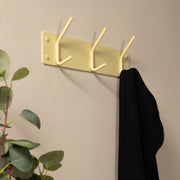 Kapstok FUSION 3 Butter Yellow 40x1.6x12cm Spinder Design-Kapstokken-Spinder