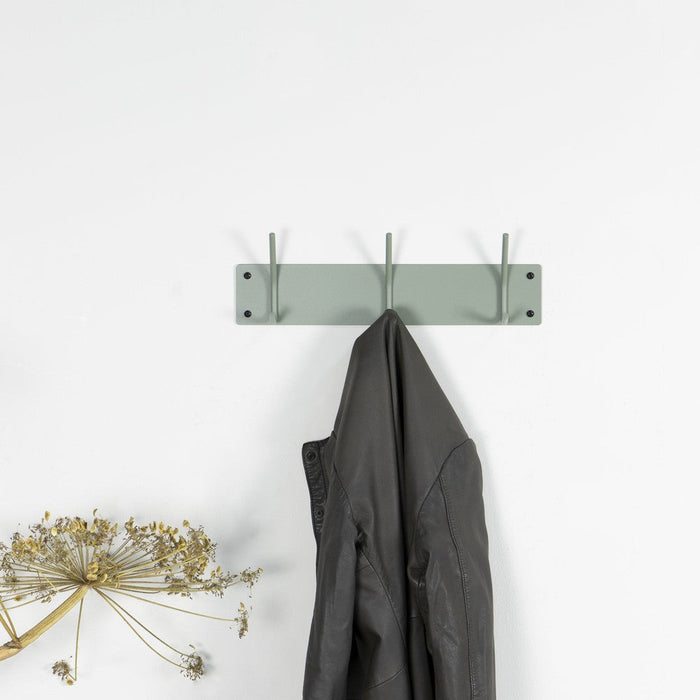 Kapstok FUSION 3 Dusty Green 40x1.6x12cm Spinder Design-Kapstokken-Spinder