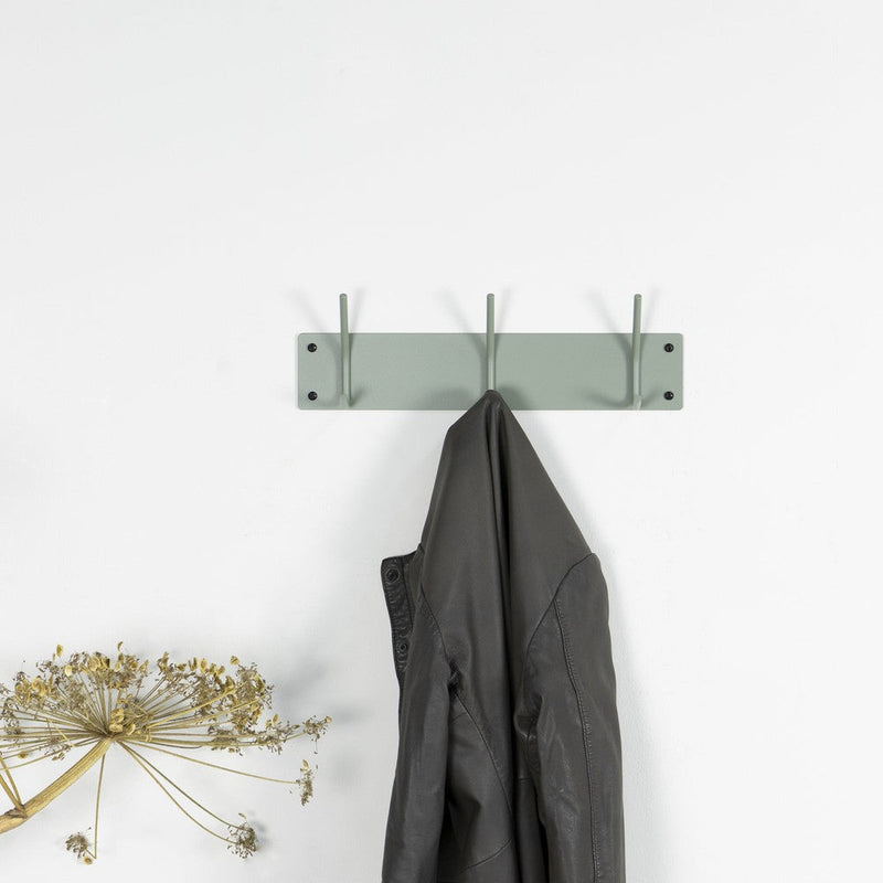 Kapstok FUSION 3 Dusty Green 40x1.6x12cm Spinder Design-Kapstokken-Spinder