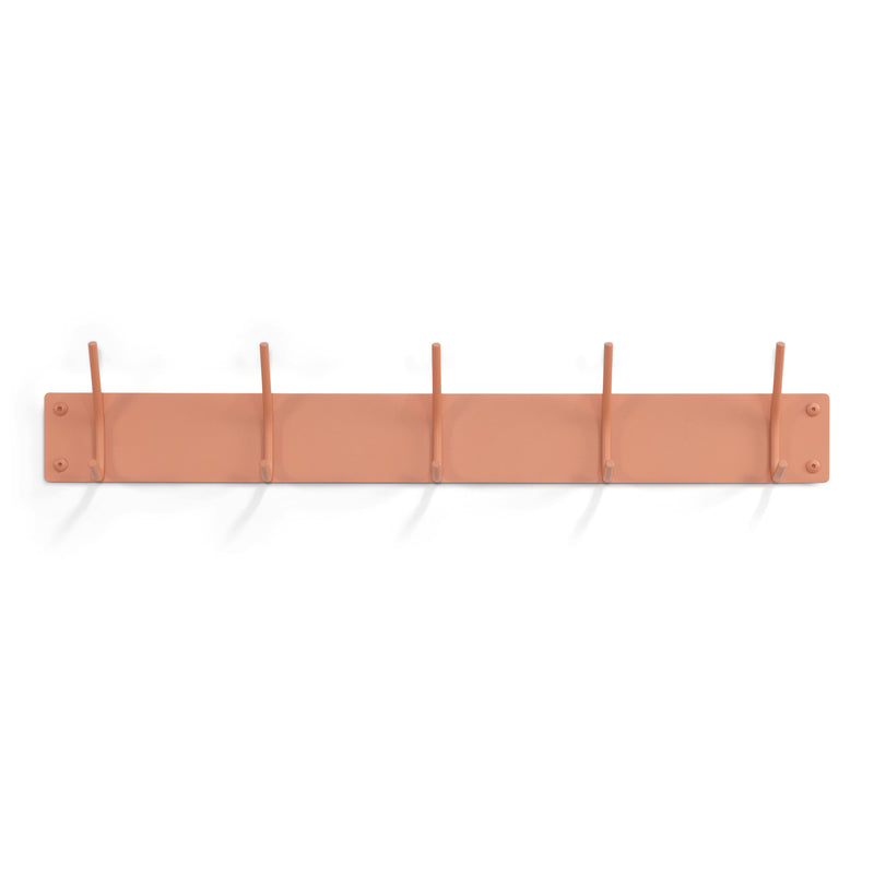Kapstok FUSION 5 Clay Terra 70x6x12cm Spinder Design-Kapstokken-Spinder