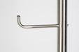 Kapstok Hooked Satin Nickel Metaal Zilver Ø31x172 cm-Kapstokken-Creating Home