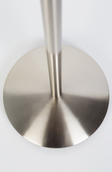 Kapstok Hooked Satin Nickel Metaal Zilver Ø31x172 cm-Kapstokken-Creating Home