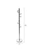 Kapstok Hooked Satin Nickel Metaal Zilver Ø31x172 cm-Kapstokken-Creating Home