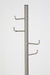 Kapstok Hooked Satin Nickel Metaal Zilver Ø31x172 cm-Kapstokken-Creating Home
